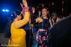 Lovely Indian bride and guests dance. Lovely Indian bride and guests dance.