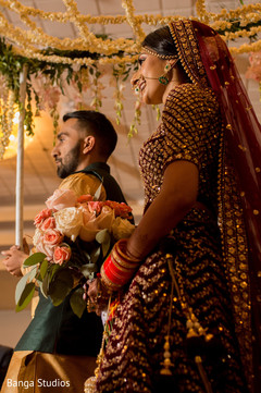 Beautiful shot of maharani making her entrance to the ceremony Beautiful shot of maharani making her entrance to the ceremony
