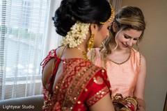 Indian bride getting ready for the big day Indian bride getting ready for the big day