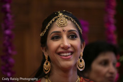 Capture of gorgeous maharani during the ceremony Capture of gorgeous maharani during the ceremony