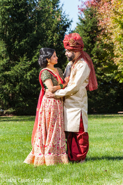 Indian bride and groom tender moment Indian bride and groom tender moment