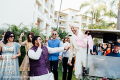 Indian groom's baraat procession. Indian groom's baraat procession.