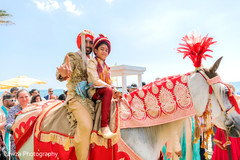 Indian groom on a baraat pre-wedding ritual. Indian groom on a baraat pre-wedding ritual.