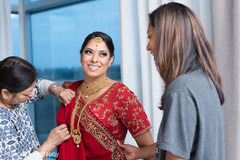 Adorable Indian bride getting ready Adorable Indian bride getting ready