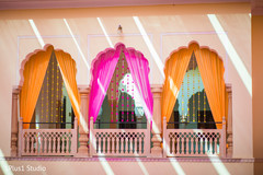 Details of the colorful venue design Details of the colorful venue design