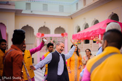 Cheerful guests having a good time dancing Cheerful guests having a good time dancing