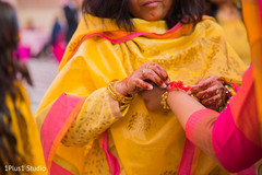 Details of the lenghas and mehndi designs on guests Details of the lenghas and mehndi designs on guests