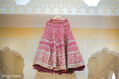 Details of the lengha skirt from hanger Details of the lengha skirt from hanger