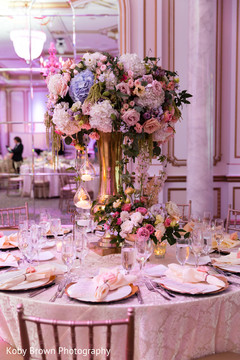 Incredible Indian wedding table floral centerpieces. Incredible Indian wedding table floral centerpieces.