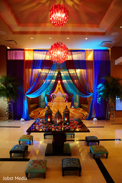 Marvelous indian pre-wedding sangeet decoration capture. Marvelous indian pre-wedding sangeet decoration capture.