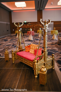 Indian wedding traditional chair at the venue Indian wedding traditional chair at the venue