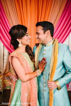 Indian bride's sweet moment Indian bride's sweet moment