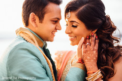 Ravishing Indian couple's wedding attire. Ravishing Indian couple's wedding attire.