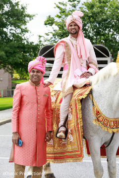 Indian groom's baraat procession. Indian groom's baraat procession.