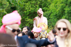 Indian groom during baraat. Indian groom during baraat.