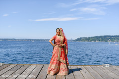 Indian bride glowing in her wedding attire. Indian bride glowing in her wedding attire.