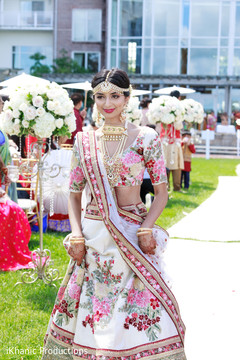 Glamorous Indian bridesmaid at ceremony. Glamorous Indian bridesmaid at ceremony.