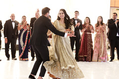 Memorable Indian bride and groom's dance. Memorable Indian bride and groom's dance.