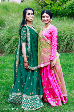 Outdoor themed Indian bride and bridesmaid photo session. Outdoor themed Indian bride and bridesmaid photo session.