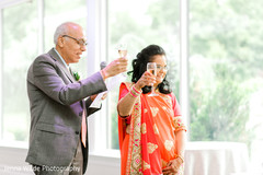 Indian wedding reception speech moment capture. Indian wedding reception speech moment capture.