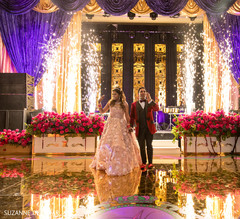 Spectacular indian newlyweds entrance Spectacular indian newlyweds entrance