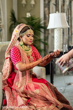 Indian bride getting ready for her big day Indian bride getting ready for her big day