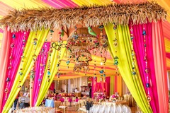 Colorful sangeet decor Colorful sangeet decor