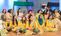 Bridesmaids during the pre wedding rituals Bridesmaids during the pre wedding rituals