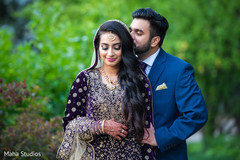 Ravishing Indian couple's wedding reception attire Ravishing Indian couple's wedding reception attire