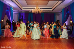 All guests dancing during sangeet All guests dancing during sangeet