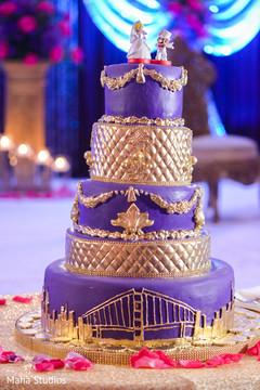 Fun design of Indian wedding cake Fun design of Indian wedding cake