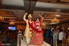 Indian newlyweds celebrating Indian newlyweds celebrating