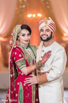 Enchanting newlyweds smile for shots Enchanting newlyweds smile for shots