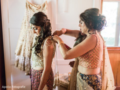 Charming maharani getting ready for her big day. Charming maharani getting ready for her big day.