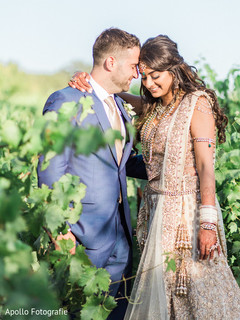 Elegant Indian bride and groom posing for photo shoot. Elegant Indian bride and groom posing for photo shoot.