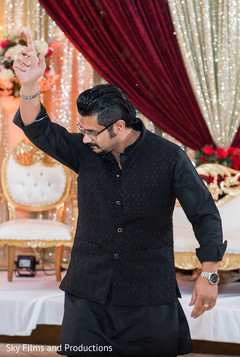 Indian wedding guest dancing Indian wedding guest dancing