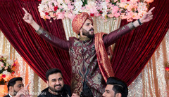 Indian groom partying with groomsmen Indian groom partying with groomsmen