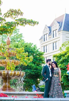 Charming Indian newlyweds portrait