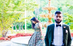 Elegant Indian bride and groom's wedding reception fashion Elegant Indian bride and groom's wedding reception fashion