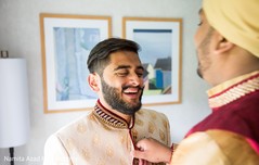 Raja having a laugh while he gets ready Raja having a laugh while he gets ready