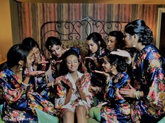 Maharani with the beautiful bridesmaids Maharani with the beautiful bridesmaids