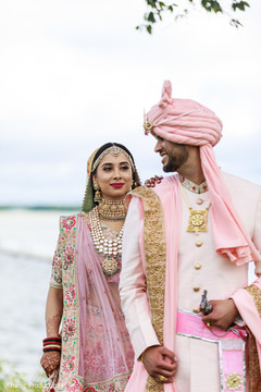 Maharani surprising the groom. Maharani surprising the groom.