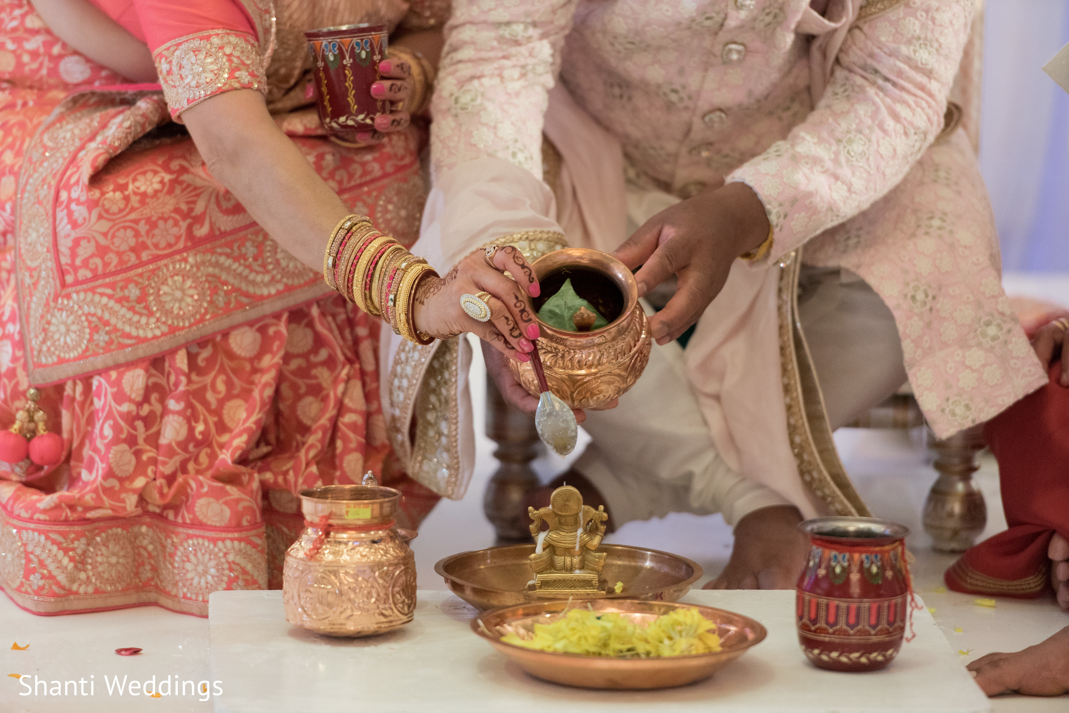 Detail of special objects used at the Indian wedding ceremony | Photo ...