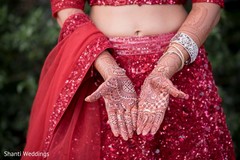 Mehndi design on the beautiful Indian bride Mehndi design on the beautiful Indian bride