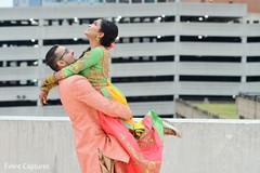 Glamorous Indian bride and groom sangeet style. Glamorous Indian bride and groom sangeet style.