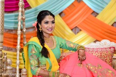 Beautiful Indian bride ready for her sangeet celebration. Beautiful Indian bride ready for her sangeet celebration.