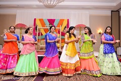 Indian bridesmaids celebrating the sangeet traditional dance. Indian bridesmaids celebrating the sangeet traditional dance.