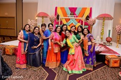 Ravishing indian bride and girls on their sangeet outfits. Ravishing indian bride and girls on their sangeet outfits.