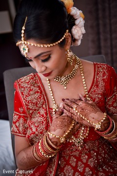 Sweet indian bride getting ready. Sweet indian bride getting ready.