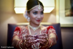 Indian bride showing her engagement ring. Indian bride showing her engagement ring.